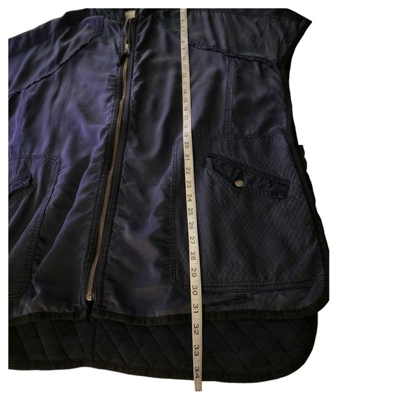 Anthropologie Hooded Utility Cape by Hei Hei Size M/L Navy - Picture 7 of 15